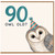 90th Birthday Card, Owl Old? Funny Owl Party Hat Card