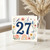 27th Birthday Card, Floral Bird and Butterfly Age 27 Card