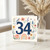 34th Birthday Card, Floral Number 34 Birthday Card