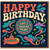 Retro Psychedelic Happy Birthday Card - Have a Rocking Birthday - Colourful Submarine and Swirls - Fun 1960s Style Greeting for Friends and Family