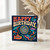 Retro Psychedelic Happy Birthday Card - Have a Rocking Birthday - Colourful Submarine and Swirls - Fun 1960s Style Greeting for Friends and Family