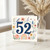 52nd Birthday Card, Floral Number 52 Card