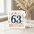 63rd Birthday Card, Floral Birthday Card for Her