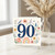 90th Birthday Card, Floral Watercolour Design