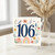 106th Birthday Card, Floral Bird and Butterfly Age 106 Card