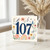 107th Birthday Card, Floral Bird and Butterflies Design