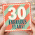 30th Birthday Card, Fabulous Years Retro Style Card