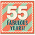 55th Birthday Card, 55 Fabulous Years Card