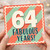 64th Birthday Card, Fabulous Years Card