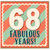 68th Birthday Card, Fabulous 68 Years Card