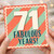 71st Birthday Card, Fabulous Years