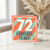 72nd Birthday Card, Fabulous Years Retro Style Card