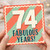 74th Birthday Card, Fabulous Years Card