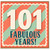 101st Birthday Card, Fabulous Years Card
