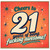 21st Birthday Card, Cheers to 21 Years of Being Fucking Awesome Retro Birthday Card