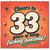 33rd Birthday Card, Cheers to 33 Years of Being Fucking Awesome