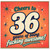 36th Birthday Card, Cheers to 36 Years of Being Fucking Awesome Card