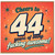 44th Birthday Card, Cheers to 44 Years of Being Awesome Retro Card