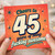 45th Birthday Card, Cheers to 45 Years of Being F***ing Awesome