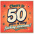 50th Birthday Card, Cheers to 50 Years of Being Awesome