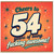 54th Birthday Card, Cheers to 54 Years of Being Awesome Birthday Card