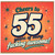 55th Birthday Card, Cheers to 55 Years of Being Awesome Card