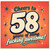 58th Birthday Card, Cheers to 58 Years of Being Fucking Awesome Card
