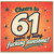 61st Birthday Card, Cheers to 61 Years of Being Fucking Awesome Card