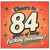 84th Birthday Card with large number 84, starburst decorations