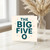 50th Birthday Card - The Big Five O - Funny Milestone Age 50 Card for Him or Her, Friends, Mum, Dad - Bold Typographic Design