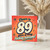 89th Birthday Card, Cheers to 89 Years of Being Awesome Retro Birthday Card