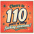 110th Birthday Card, Cheers to 110 Years of Being Awesome Funny Birthday Card