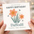 March Birth Flower Birthday Card - Daffodil - Prosperity, Hope & Resilience - Floral Illustration with Bees - For March Birthday
