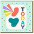 Colourful 'TODAY' Birthday Card - Abstract Shapes and Stars Celebration Design - Fun Blank Inside Greeting for Him Her Friend