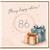 86th Birthday Card, Many Happy Returns Birthday Card with Gift Boxes