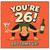 26th Birthday Card, Funny Birthday Card for Her, Bottoms Up Design