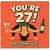 27th Birthday Card, Funny Yoga Cocktail Birthday Card