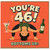 46th Birthday Card, You're 46 Bottoms Up Funny Yoga Birthday Card