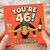 46th Birthday Card, You're 46 Bottoms Up Funny Yoga Birthday Card