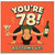 78th Birthday Card, You're 78 Bottoms Up Funny Birthday Card