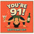 91st Birthday Card, You’re 91! Funny Bottoms Up Birthday Card