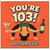 103rd Birthday Card, You’re 103 Bottoms Up Funny Birthday Card