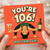 106th Birthday Card, You're 106 Bottoms Up Funny Birthday Card