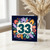 33rd Birthday Card, Floral Number 33 Card