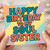Soul Sister Birthday Card - Happy Birthday to My Soul Sister, Retro Peace Sign, Colourful Stripes, Cute Card for or Best Friend
