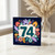 74th Birthday Card, Floral Number 74 Card
