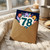 78th Birthday Card, Colourful Floral Number 78 Card