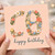 18th Birthday Card, Floral Number 40 Happy Birthday Card