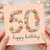 30th Birthday Card, Floral Happy Birthday Card