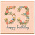 53rd Birthday Card, Floral Happy Birthday Card